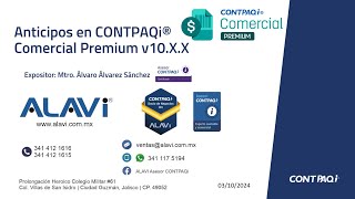 Anticipos en CONTPAQi Comercial Premium v10xx [upl. by Sharl]