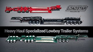 Heavy Haul Specialized Lowboy Trailer System VBL [upl. by Ennail21]