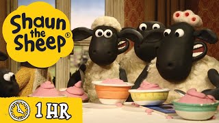 Shaun the Sheep 🐑 Full Episodes 🍨 Food amp Giant Sheep 🍅 Cartoons for Kids [upl. by Amice]