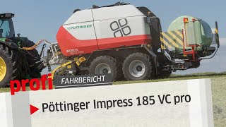 Pöttinger Impress Größere Ballen und Mantelfolienbindung  profi Fahrberich [upl. by Stefa523]