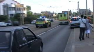 MUG Veurne  Ambulance Brandweer Koksijde in De Panne [upl. by Eltsirk]