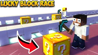 Minecraft Lucky Block Race 1v1  Minecraft Tamil [upl. by Galvin739]