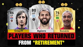 FOOTBALLERS Who RETURNED From RETIREMENT 💀😲 [upl. by Risan]