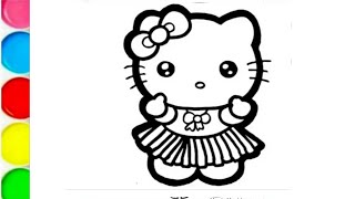 hello kitty drawing how to draw Hello kitty hello kitty and friends cartoon easy draw [upl. by Davide]