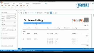 Fingertec TCMS V3 How To Generate Leave Absent Report Tutorial Cara Keluar Report Cuti [upl. by Alfred]