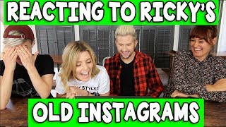 REACTING TO RICKY DILLONS OLD INSTAGRAMS w Hannah Hart amp Mamrie Hart [upl. by Attevaj]