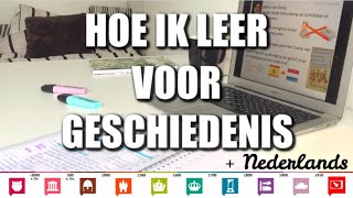 Leren voor Geschiedenis en Nederlands CE  tips  2019 [upl. by Neved504]