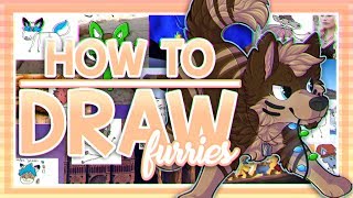 HOW TO DRAW FURRIES  DRAWING YOUR FURSONAS part 1  ͡° ᴥ ͡° [upl. by Nodearb]