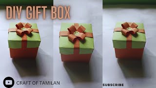 Diy gift boxbirthday gift boxunique gift box makingpaper gift box makingcraft of tamilangift [upl. by Herr209]