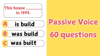 Passive Voice Quiz  Can You score 6060  Grammar Quiz [upl. by Gare992]