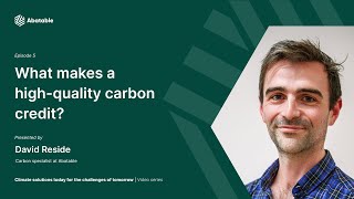 What is a highquality carbon credit  Abatable [upl. by Eemaj]