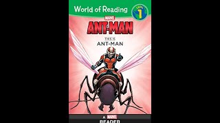 Reading Marvel AntMan book  This is AntMan  World of Reading 1  Children Story Time [upl. by Uah]