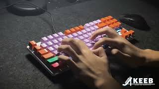 Pulsar TKL  Akko Cream Blue  THOCCY KEYBOARD SOUNDTEST [upl. by Sabra]