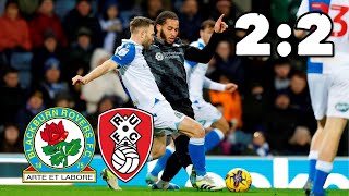 BLACKBURN ROVERS 2 ROTHERHAM UNITED 2  INSTANT REACTION [upl. by Nossah723]