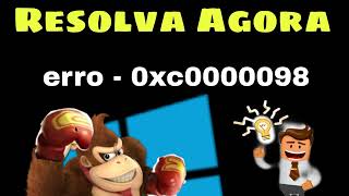 Como Reparar o Windows  81 erro 0xc0000098 [upl. by Eneroc276]