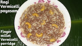 Ragi semiya payasam with jaggery  Ragi Vermicelli payasam with jaggery  Ragi semiya payasam Recipe [upl. by Ecraep]