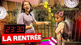 JENVOIE MYRIAM A LECOLE A 21H30  😭 ELLE PENSE QUIL EST 8H00   rentrée scolaire 2023 [upl. by Eilra]