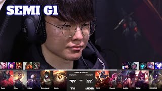 T1 vs JDG  Game 1  Semi Finals LoL Worlds 2023  T1 vs JD Gaming  G1 full [upl. by Airalav]