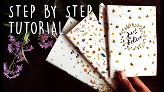 DIY NOTEBOOKS from scratch  no stitching [upl. by Oidualc]