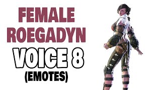 FFXIV Female Roegadyn Voice 8 Emotes [upl. by Auqenahs950]