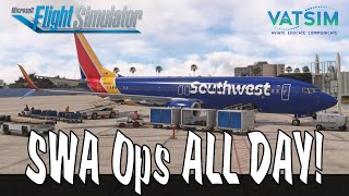 MSFS 2020 Live Real Southwest Ops  Day in the Life of an SWA Pilot  vSWA  PMDG Boeing 737800 [upl. by Einahpit256]