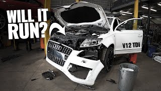 Audi Q7 V12 TDI Tear Down  WILL IT RUN [upl. by Letnuahs205]