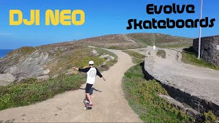 Ever been to Headland Newquay 🛸 DJI Neo 🛹 Evolve Skateboards [upl. by Victor758]