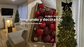 🎄DECORACIÓN NAVIDEÑA 2024 Y LIMPIEZAMOÑO PARA ARBOL DE NAVIDAD DIY 🎄DEPA INFONAVIT NAVIDAD [upl. by Reffinej]