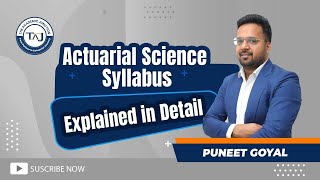 Actuarial Science Syllabus  Explained in Detail  The Academic Junction [upl. by Yeoz270]