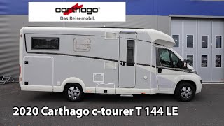 Carthago ctourer T 144 LE 2020 Motorhome 713 m [upl. by Rustice]