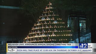 Belhaven University’s Singing Christmas Tree returns for 92nd year [upl. by Ecydnac304]