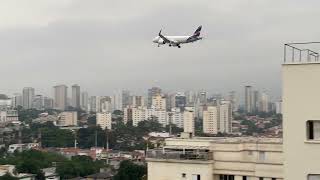 Airplane Landing at Congonhas Airport in Brazil ✈️ planespotting landing airplane brazil [upl. by Ridley817]