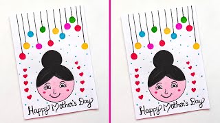 Last minute mothers day card idea  Mothers day Greeting Card  Handmade Mothers day card easy [upl. by Ahsilrae352]