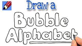 How to Draw Bubble Writing Real Easy [upl. by Leclair]