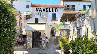 4K🇮🇹Italy Summer Walk  RavelloThe most beautiful and peaceful village on the Amalfi Coast🤩 2022 [upl. by Fidellas]