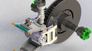 IFAS  Selfenergizing hydraulic brake SEHB animation [upl. by Vahe244]