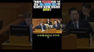 방통위도 국가기관인데 1년 방치 괜찮냐는 헌법재판관의 질문에 정청래의 답변은국회 더불어민주당 탄핵 법사위 이진숙 헌법재판소 [upl. by Vincents]