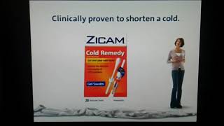 Another Zicam TV Commercial Dec 2008 x3 once again [upl. by Gerty]