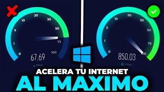 Como ACELERAR Al MAXIMO Tu INTERNET En Tu PC ✅Windows 10 y 11 [upl. by Nnairret984]