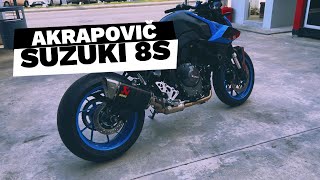 SUZUKI 8S AKRAPOVIC [upl. by Aronael]