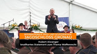 Stellvertretender bayerischer Ministerpräsident Hubert Aiwanger spricht über das Waffengesetzt [upl. by Alaet523]