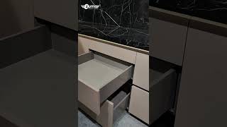 Push Open Slim Tandem System Inside the drawer or cabinet hardware kitchencabinetry architecture [upl. by Lowson]