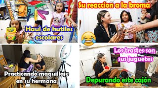 LE HICE BROMA A MI NIÑA Y SE LA CREYÓ🤣FUMOS A COMPRAR SUS UTILES ESCOLARES✏️ [upl. by Byrd]