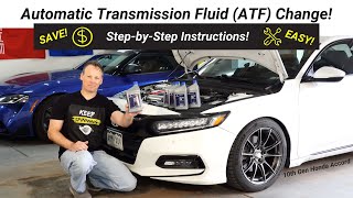 HowTo Automatic Transmission Fluid ATF Change  10th Gen Honda Accord [upl. by Stepha400]