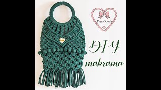 Macrame bag DIY Torebka z makramy krok po kroku [upl. by Teragramyram]