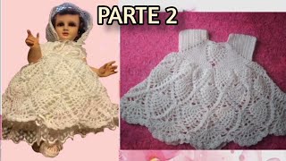 VESTIDO ROPON PARA NIÑO DIOS PASO A PASO TEJIDO A CROCHET PARTE 2 [upl. by Runck]