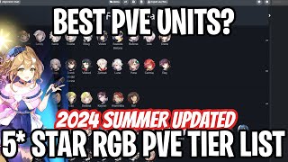 5 STAR RGB PVE TIER LIST  Summer 2024 Epic Seven [upl. by Ekihc]