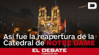 Vive los momentos más icónicos de la reapertura de Notre Dame con este vídeo resumen [upl. by Rumery805]