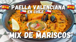 Como es la Paella Valenciana de Mariscos en Santiago de Chile UN MANJAR [upl. by Haidedej]