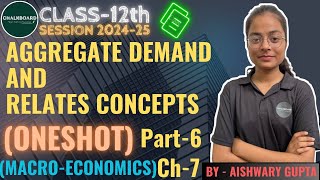 Aggregate Demand And Related Concepts Macro Economics commerce12 viralvideo education class12 [upl. by Idaline984]